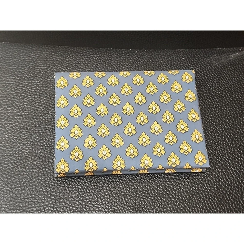 Vintage French Provencal Souleiado‎ Fabric Blue Spiral Photobooks Photo holders